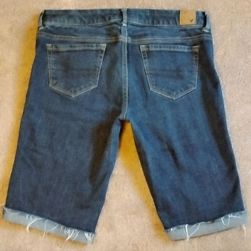 AEO Bermuda Jean Shorts Sz.10 - Picture 6 of 9